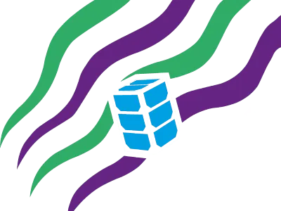 illustration of a cubesat floating above earth